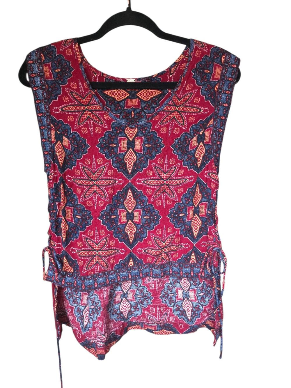 Free People Dalia Dream Boho Printed Tank Top - Size M
